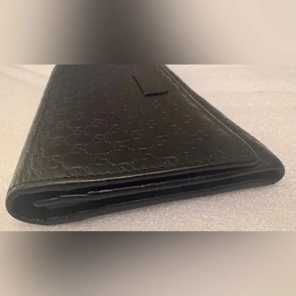 Gucci Microguccissima Continental Wallet Black Leather With COA - Picture 12 of 15
